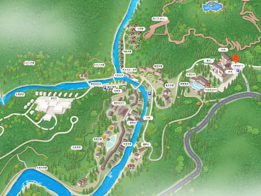 夷陵结合景区手绘地图智慧导览和720全景技术，可以让景区更加“动”起来，为游客提供更加身临其境的导览体验。